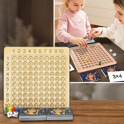 Gioco da tavolo in legno per le moltiplicazioni | FUNMATH