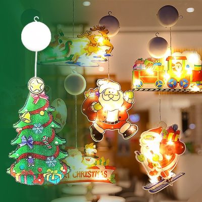 Luce di Natale da appendere alla finestra (4 pezzi) | MERRYLIGHTS