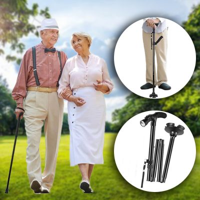 Bastone da passeggio pieghevole con luce LED | STEPRO