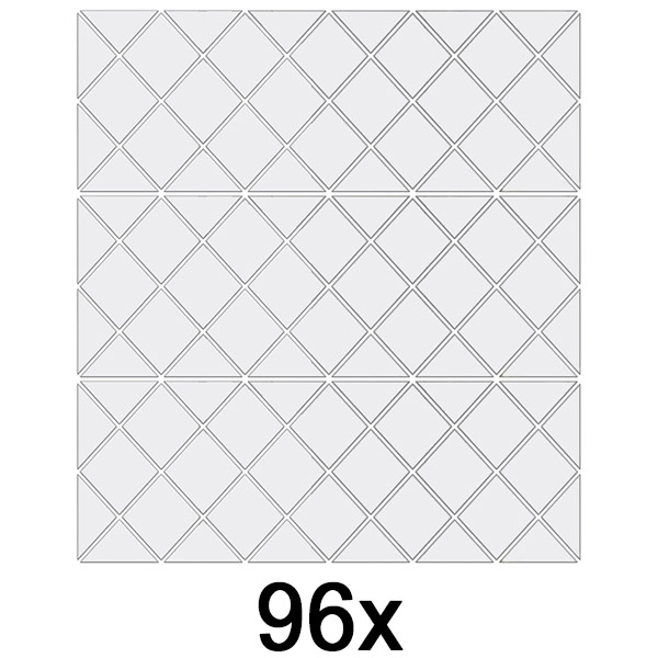 3x Adesivi murali a specchio (32 pezzi) | WALLGEM